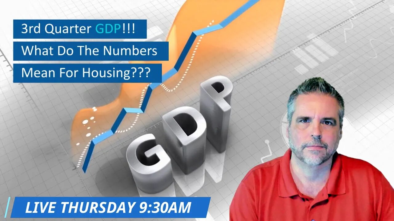 3rd Quarter GDP!!! What Does It Mean For Housing??? | Orlando Weekly Housing Report