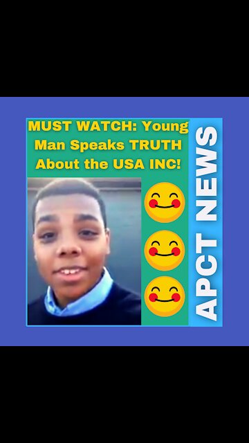 MUST WATCH: Young Man Speaks TRUTH About the USA INC!