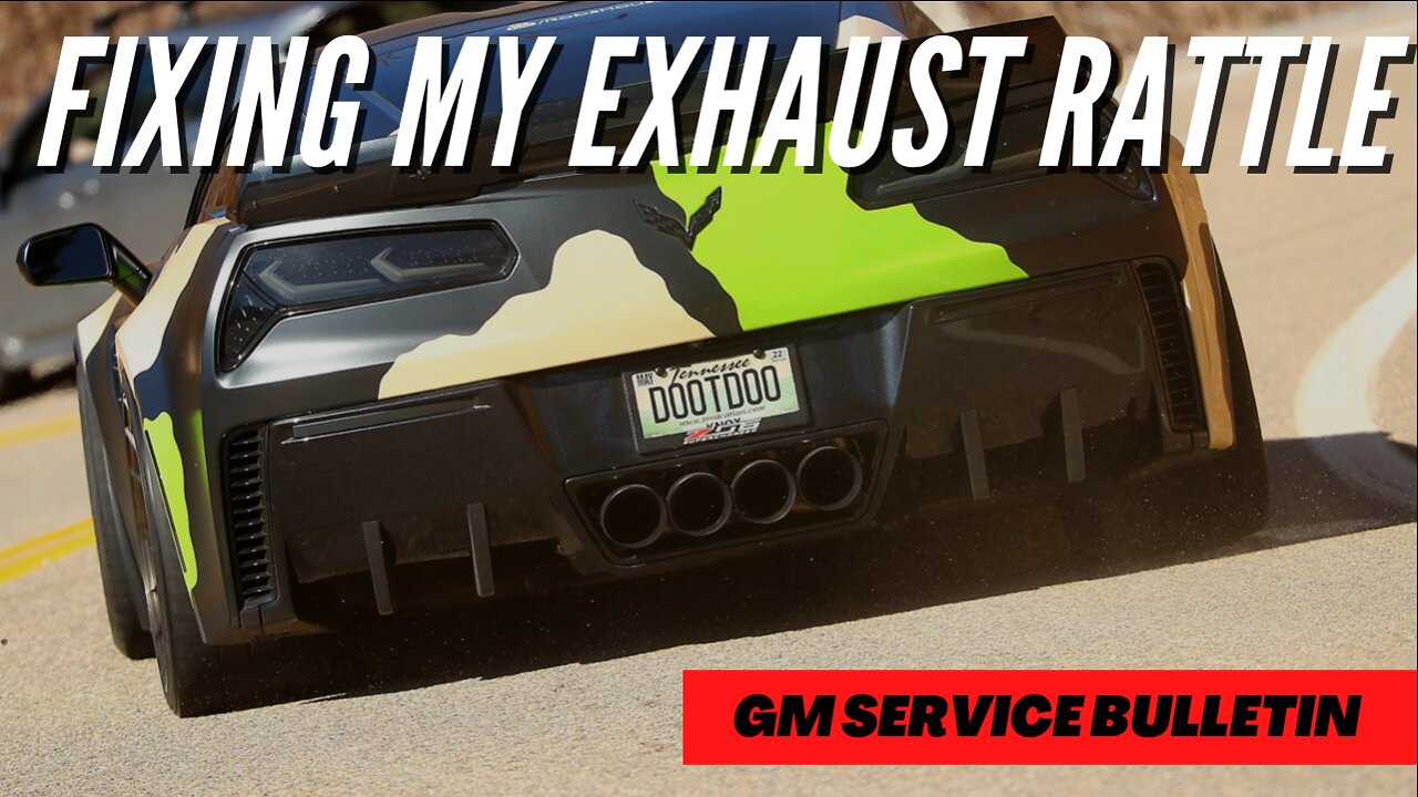 Fixing The Exhaust Rattle In My Corvette ***EASY FIX***