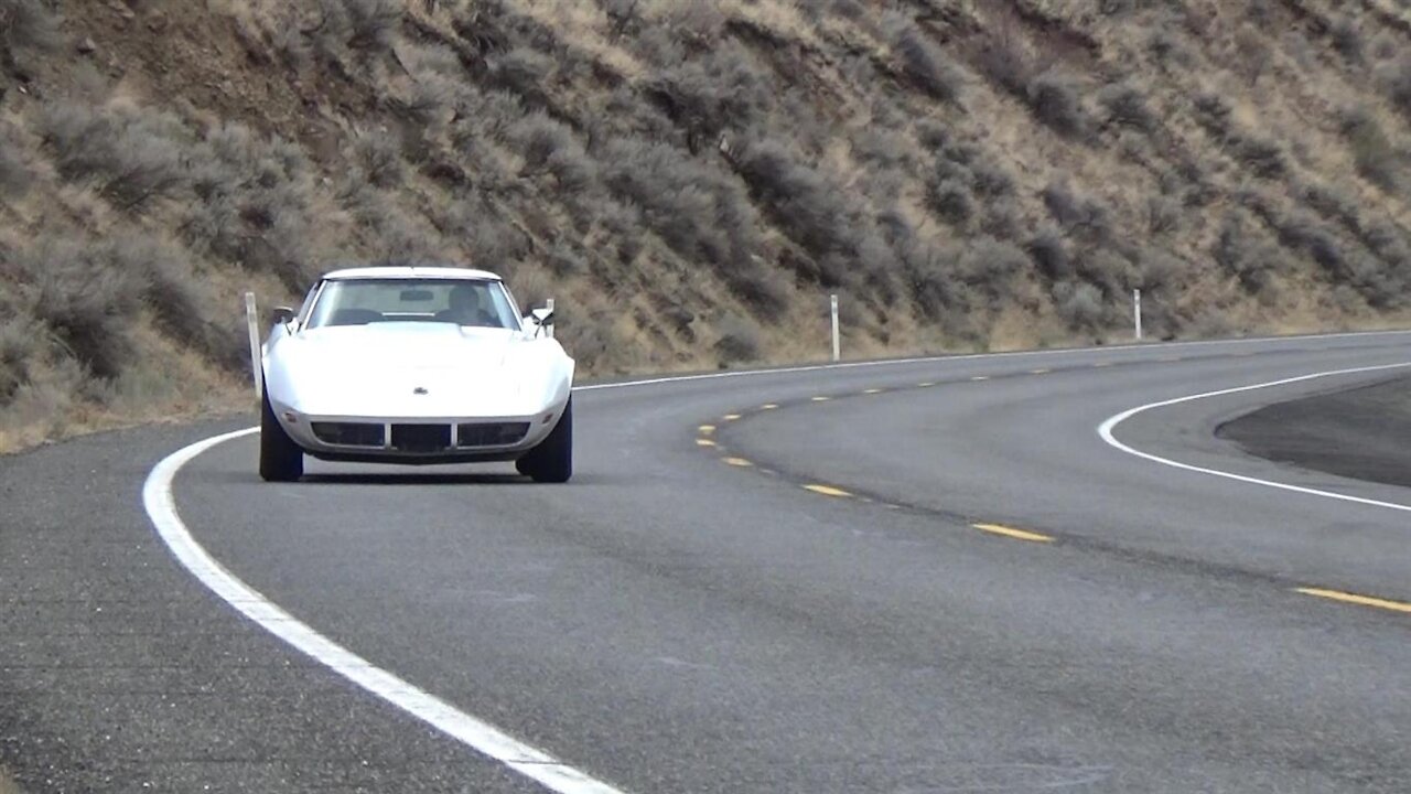 1973 Corvette on the road