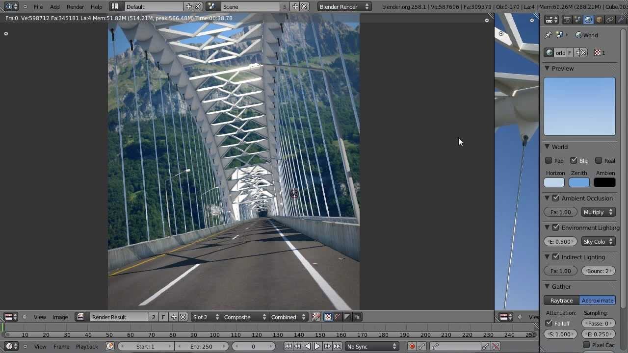 How to Create a Suspension Bridge in Blender