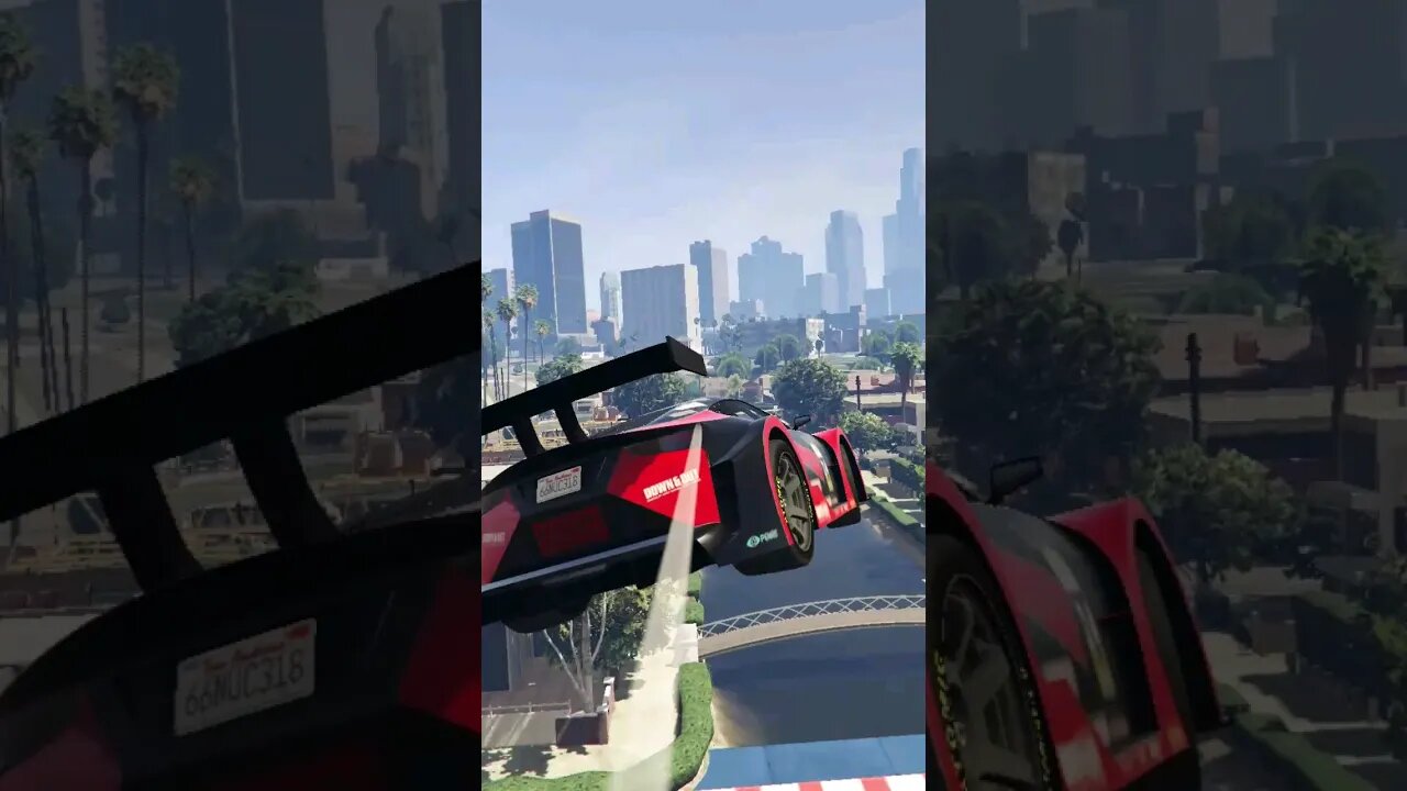 Flying Car in gta5 #viral #gaming #gta5 #race #trendingshorts