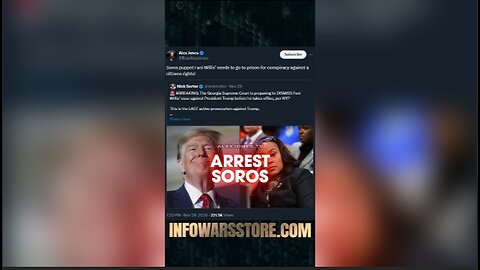 Arrest Soros Prosecutors - Alex Jones on X