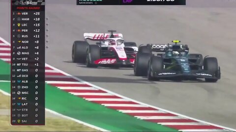 Vettel and Magnussen fighting to the finish line usgp