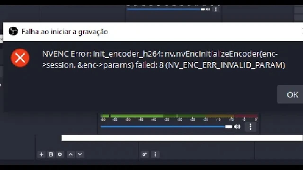 Solução: Não Consigo Gravar a Tela Com OBS Studio Erro Nvenc Init Error Como Reolver