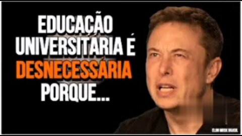 Elon musk is against college ?