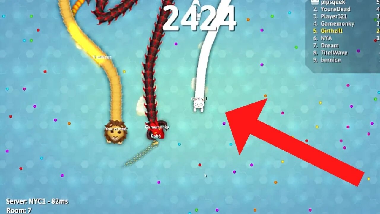 Becoming number 1 on snake.io