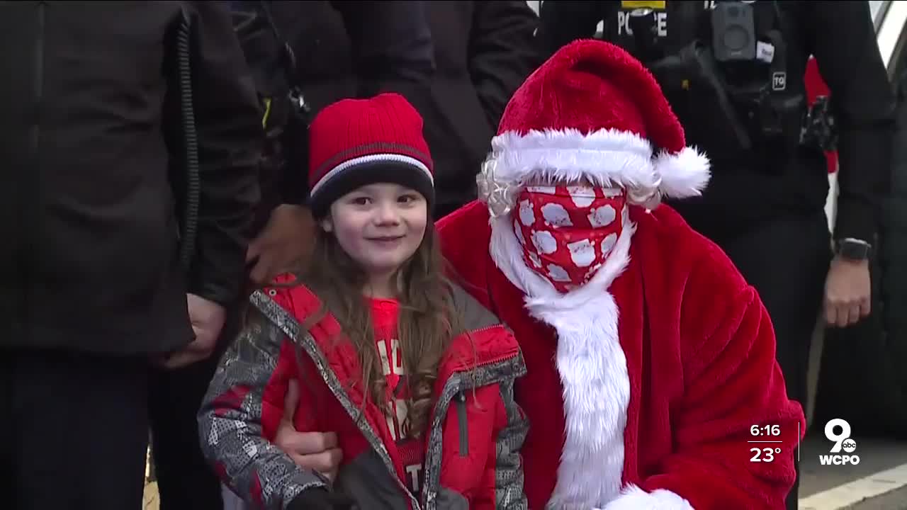 Addyston boy meets Santa Claus