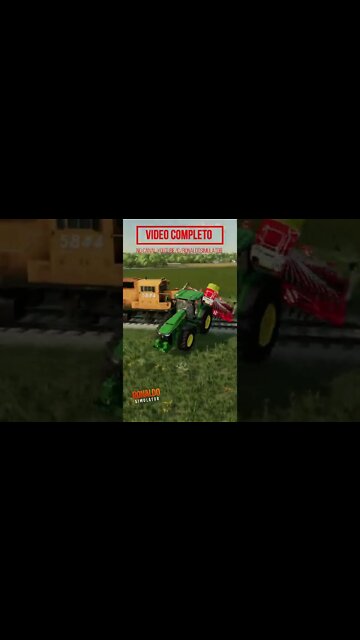 O Patrão Adora ver isso Tractor x Train #shorts #shortsviral #shortsyoutubevideo