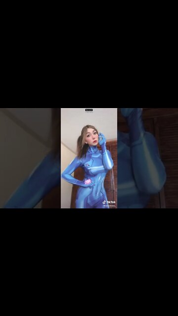 Rate the Girls: Best Metroid Zero Suit Samus TikTok Cosplay Contest #2 🎮💙 #shorts