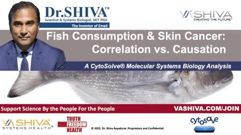 Dr.SHIVA LIVE: Fish Consumption & Skin Cancer: Correlation vs Causation.