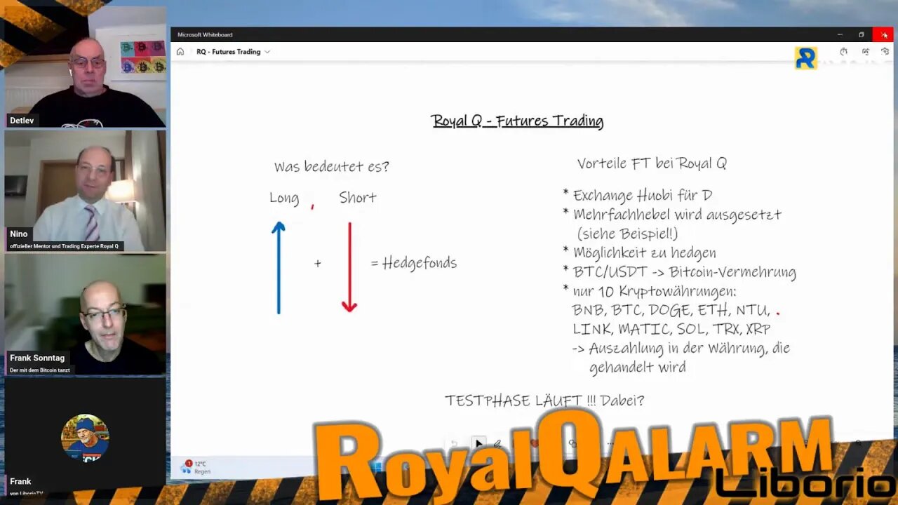 Royal Q mit Mentor Nino - Bitcoin (BTC) verzeichnet ein Plus von 10,39%