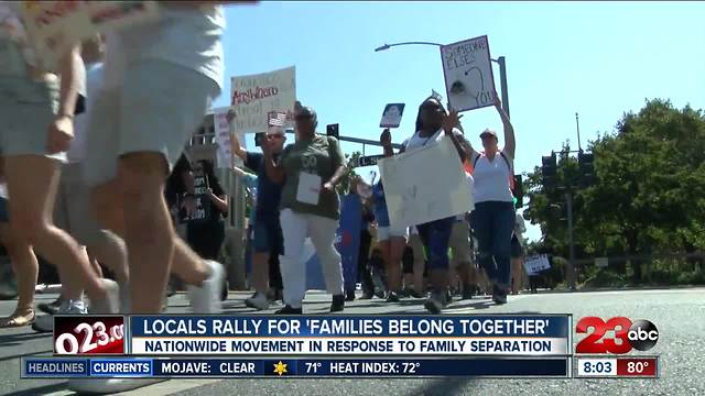 Thousands took to the streets for the "Families Belong Together" march