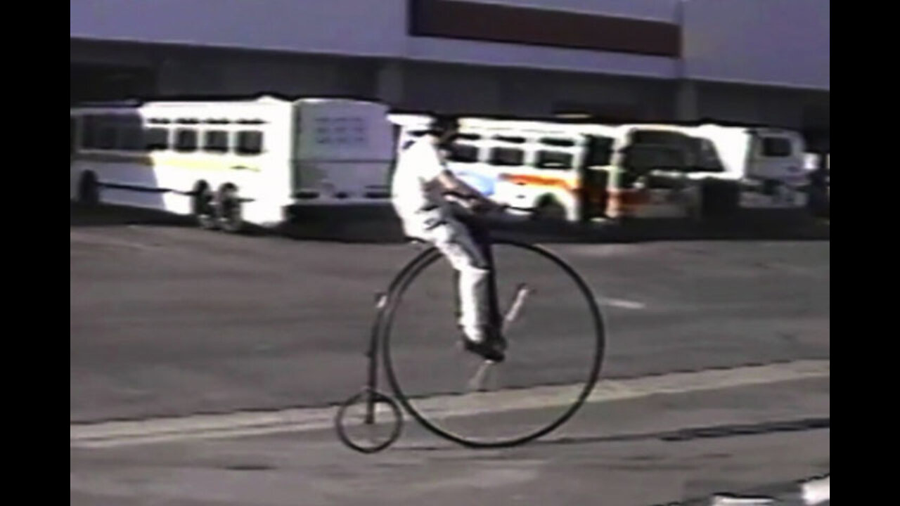 TMN | TRANSIT - MTA Engineer and his 52 inch wheeled bicycle