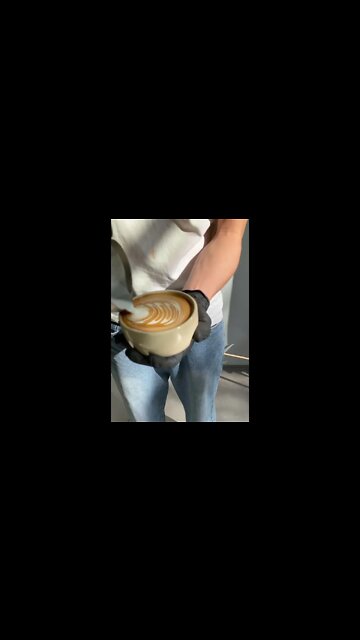 latte art | coffee painting | coffee art painting | coffee wall art | cappuccino art #shorts