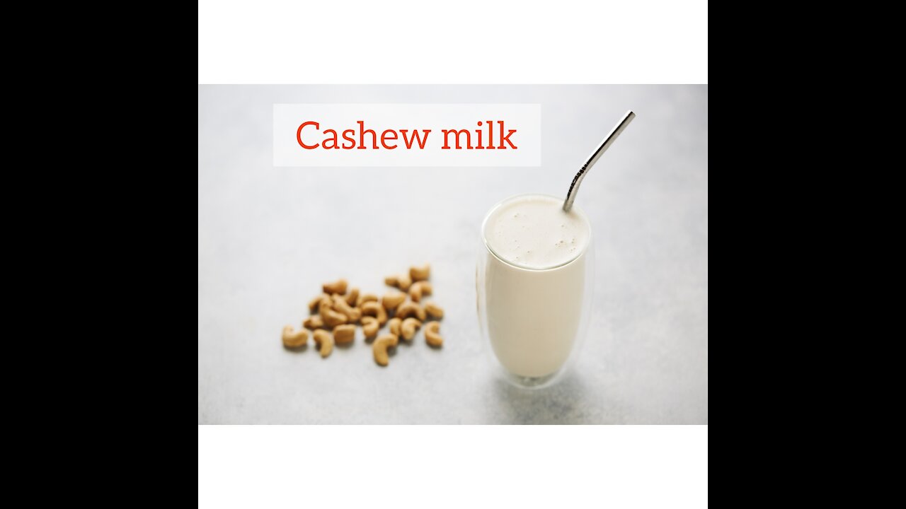 How to make non dairy Cashew milk at Home# cashew milk