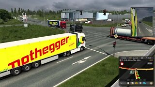 Eurotrucksimulator 2. Mit dem LKW durch Europa Auf der Pro Mod mit guter Musik.