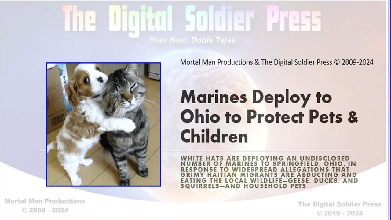 Marines Deploy to Ohio to Protect Pets & Children