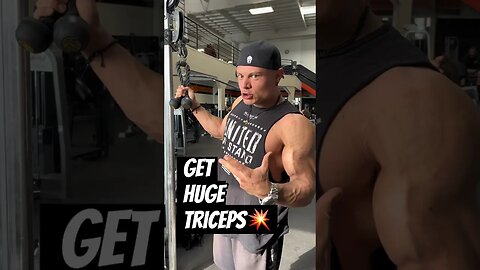 STUBBORN TRICPEPS? get massive arms with this superset #tricepsworkout #armworkout #bodybuilding