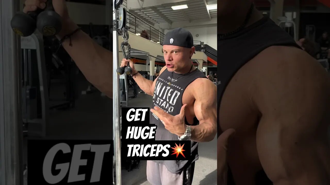 STUBBORN TRICPEPS? get massive arms with this superset #tricepsworkout #armworkout #bodybuilding