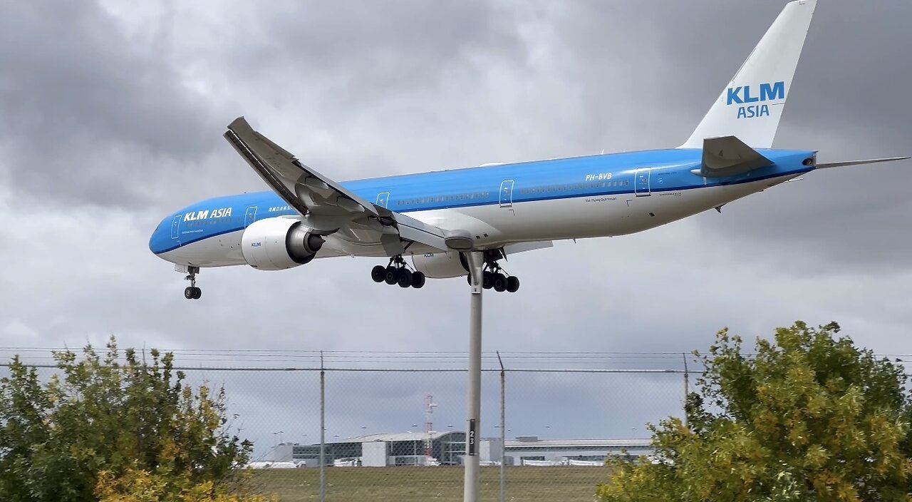 Spotting for KLM airline at Toronto Pearson Airport