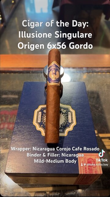 Illusione Singulare Origen 6x56 Gordo #Shorts #Short #CigarOfTheDay #Cigars #Cigar #SNTB