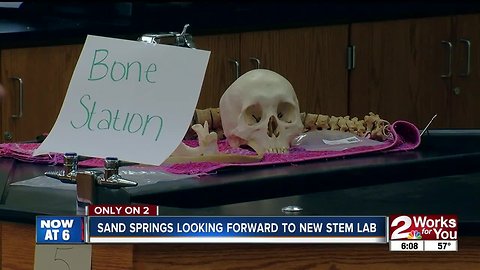 Sand Springs students looking forward to new wing, STEM lab