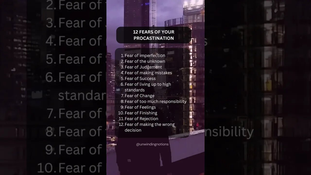 Know your fears and take action #procastinate #procastination #manifestation #shorts #shortsvideo