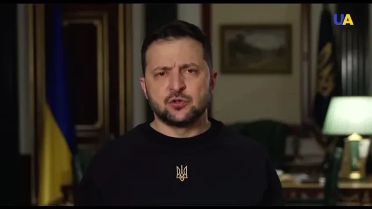 Address from Ukrainian president Vladimir Zelinski