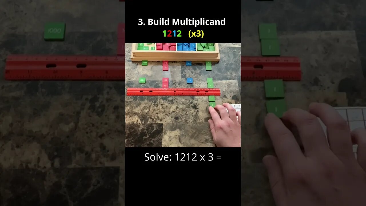 Montessori Stamp Game MULTIPLICATION in 60 Seconds!