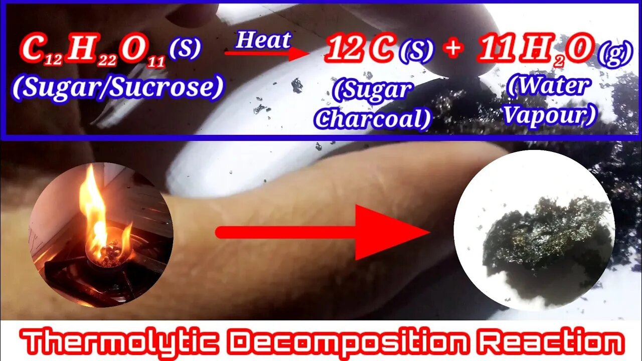 Thermolysis Of Sugar || Science Experiment || Chemical Reactions & Equations || Class 10th