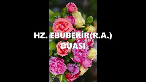PERŞEMBE GÜNÜ EVRADI / HZ EBUBEKİR(R.A.) DUASI