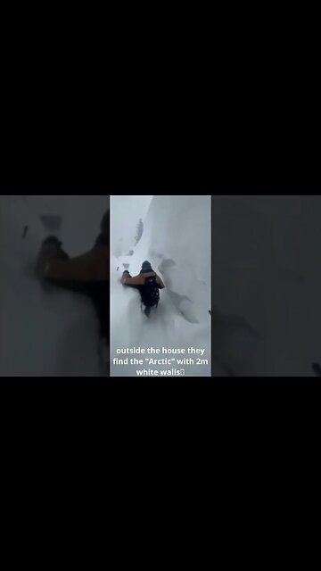 outside the house they find the "Arctic" with 2m white walls #shorts