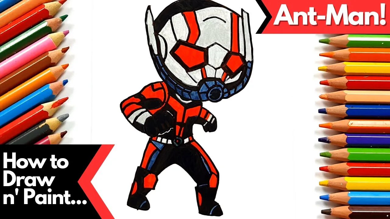 How to draw and paint Ant-Man