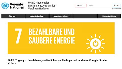 Ziel 7: Zugang zu bezahlb. Energie? Wahre Agenda: Erneuerbare Energie uneffektiv, ...