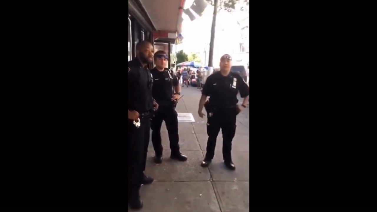 Watch: NYPD’s ‘Hands-off Policy’ Turns Stroll Down Street Into Grueling Gauntlet