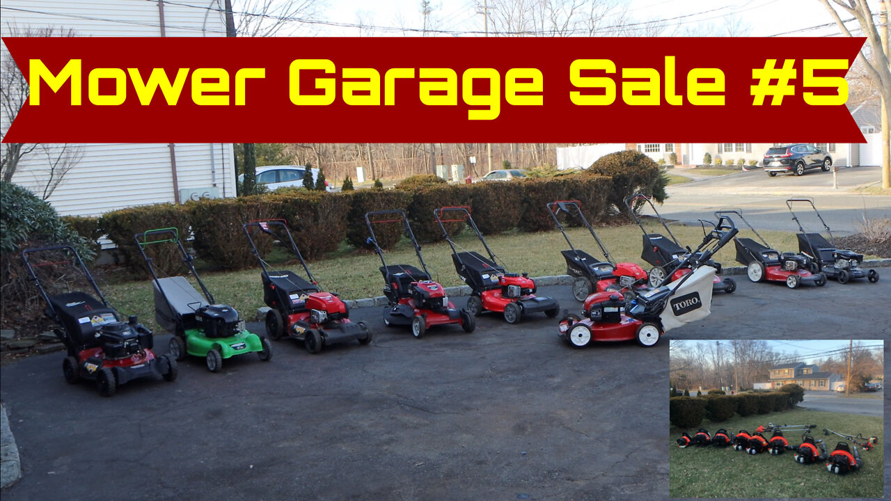 Mrs. Pattay's Performance First Lawn Mower Garage Sale and Ours of 2022!