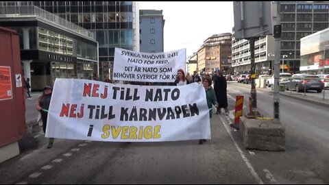 REPORTAGE FRÅN ANTI-NATODEMONSTRATION 7 MAJ 2022