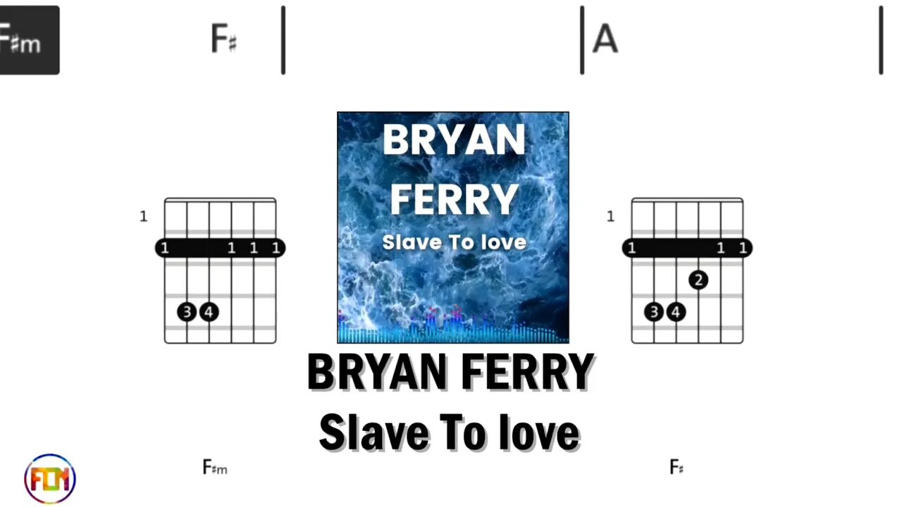 BRYAN FERRY Slave To love - Guitar Chords & Lyrics HD