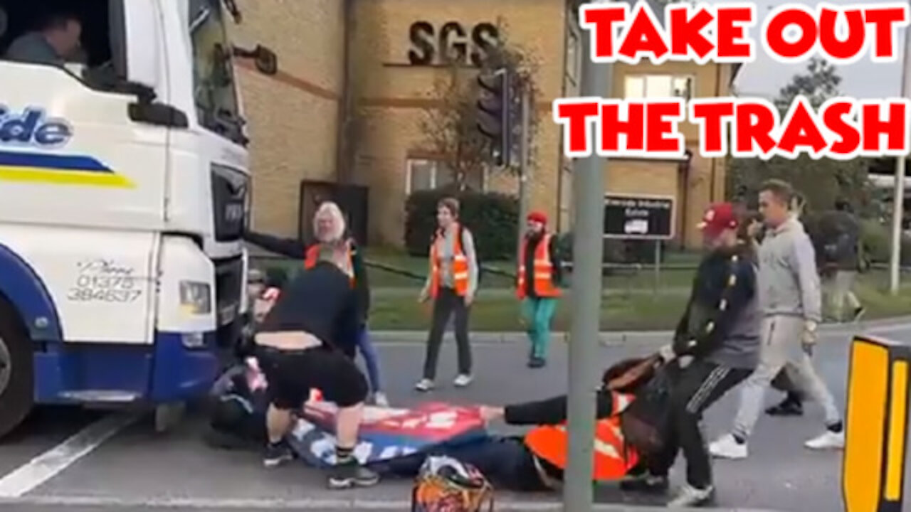 LOL! Eco Terrorists BLOCKING Intersections Start Getting DRAGGED By Drivers!