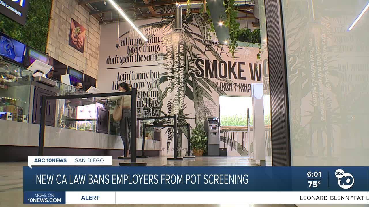 New California law bans employers from marijuana screening