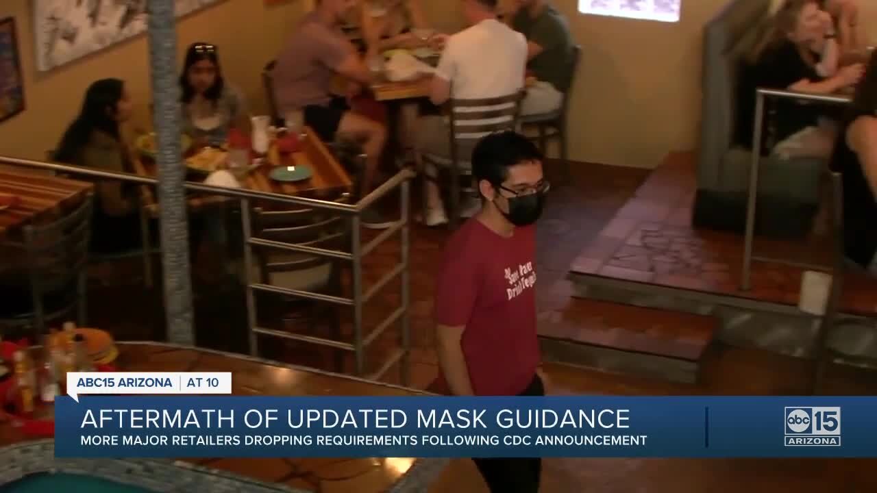 Aftermath of updated mask guidance from the CDC