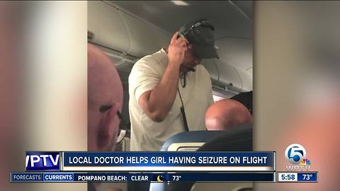 Delray Beach doctor crediting with saving 9-year-old girl during flight to Mexico