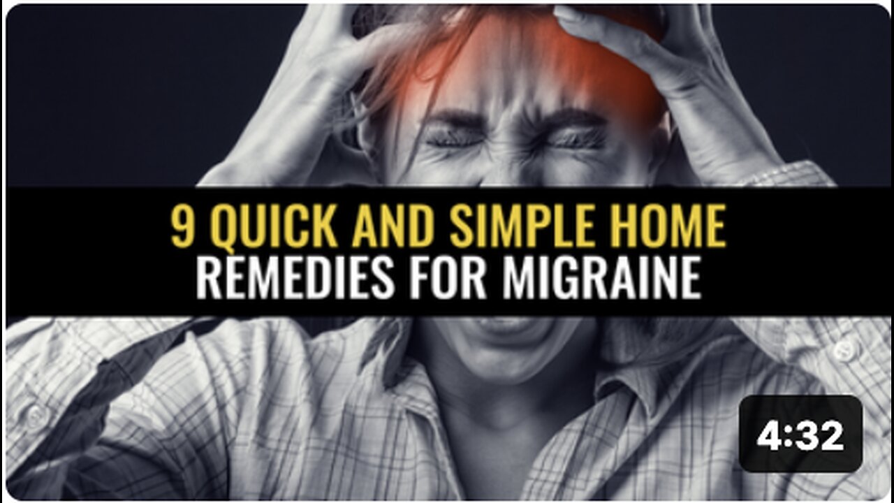 9 Quick and simple home remedies for migraine