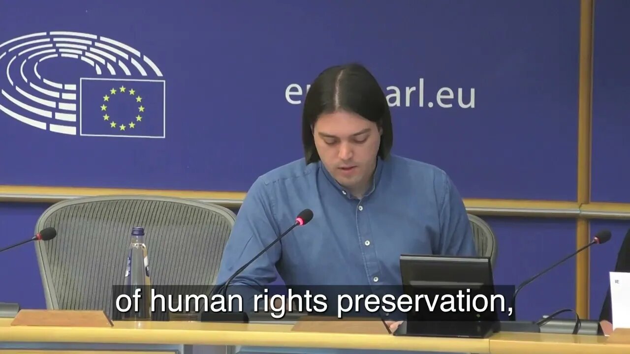 // MEP Sinčić address to Ms. Assange during Sakharov prize nominations //