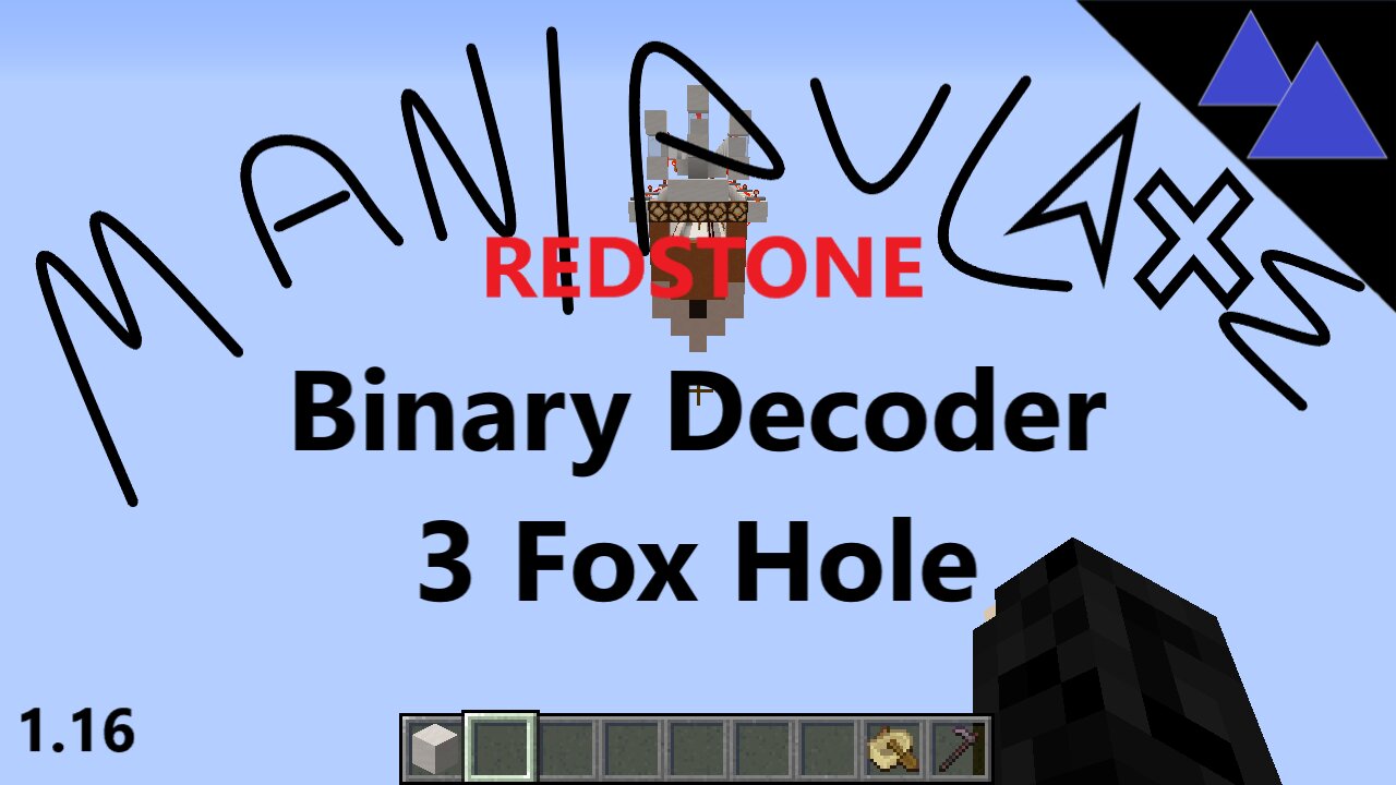 Manipulate Redstone - 3 Fox Hole Binary Decoder 1.20