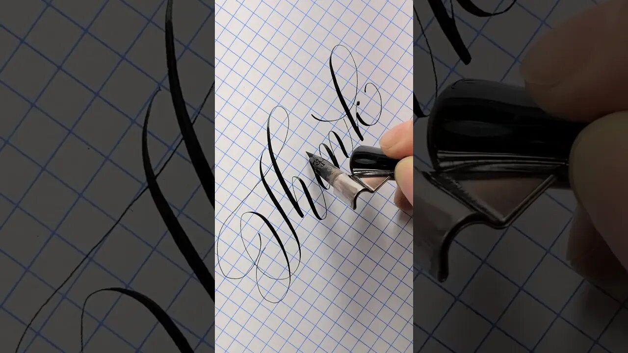 Calligraphy Words: Think about #calligraphy #lettering #penmanship