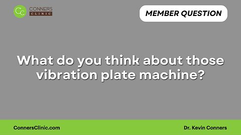 What do you think about those vibration plate machine?