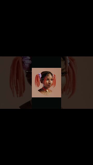 3d realistic black character in blender