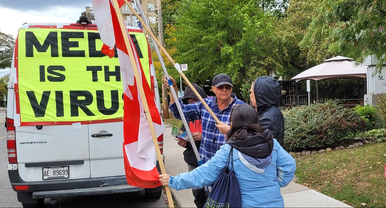 2023 12 31 Freedom Fighters Protest in Brampton- convoy- Mississauga, HAPPY NAME DAY ADAM